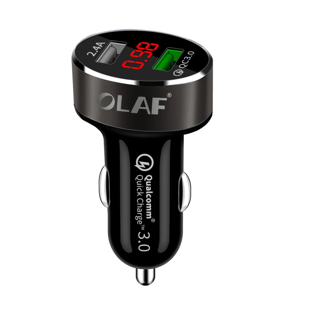 Олаф автомобильное USB зарядное устройство Быстрая зарядка 3,0 зарядное устройство для мобильного телефона адаптер Быстрая зарядка для samsung note 9 Xiaomi htc USB зарядное устройство для телефона
