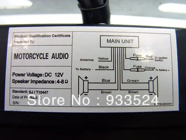 Универсальная мотоциклетная аудиосистема на руль 2 динамика MP3 FM Радио стерео