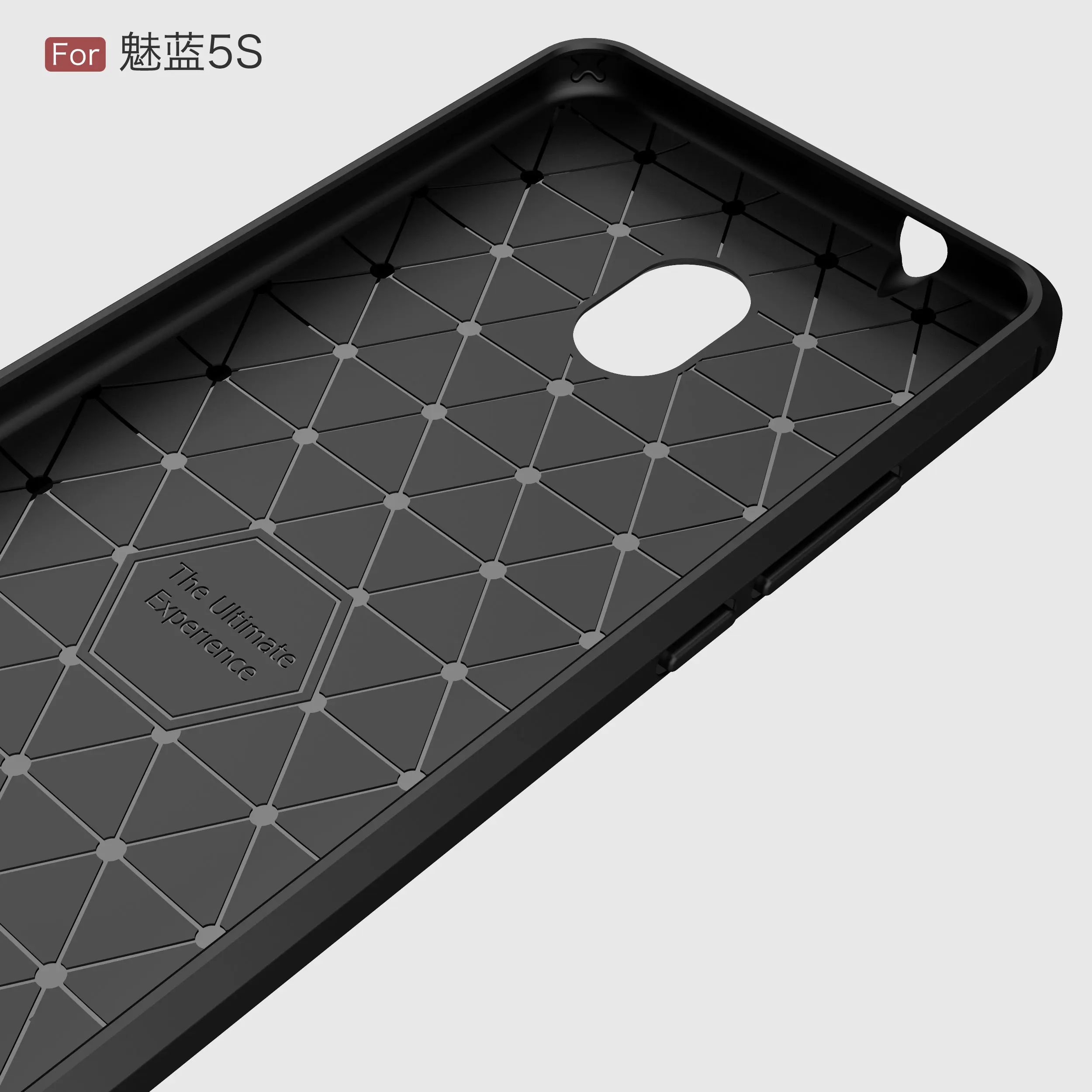 Роскошный чехол из углеродного волокна для meizu m5s Мягкая силиконовая задняя