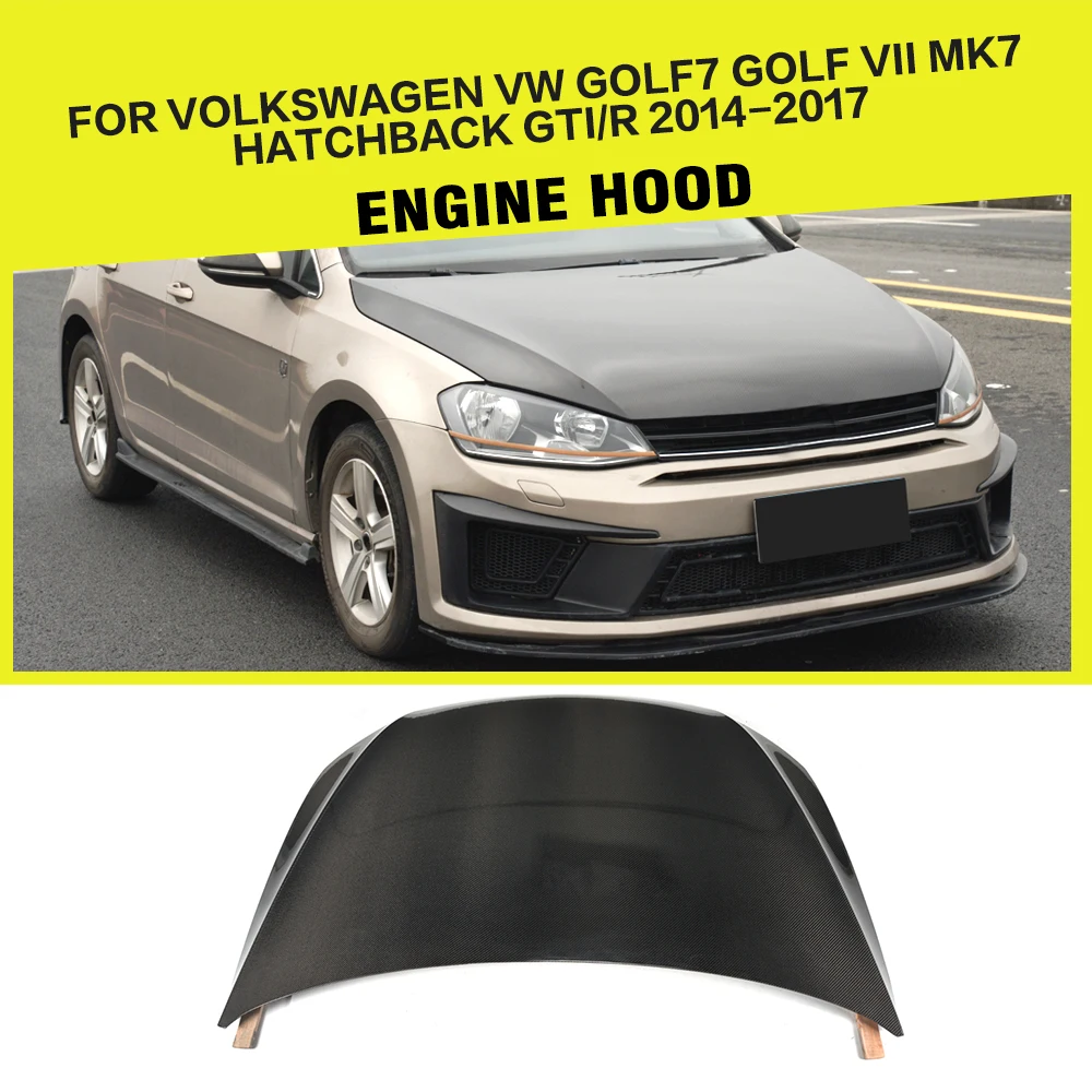 

Carbon Fiber Car Front Engine Hood Bonnets for Volkswagen VW Golf MK7 GTI R Hatchback 2014 - 2017