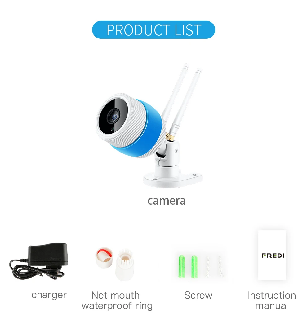 TAOCOCO HD WiFi камера, уличная Водонепроницаемая камера безопасности, ip-камера наблюдения, беспроводная 1080PHome CCTV камера ночного видения