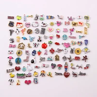 mix styles 200pcs floating charms fit for living memory locket pendant