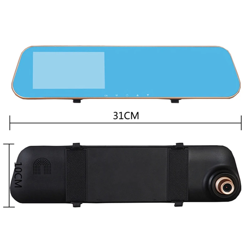 Wetowe F18 4 3 &quotвидеорегистратор с зеркалом для автомобиля DVR HD 1080P зеркало заднего