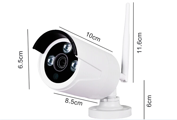 Misec 2.0mp WI FI 2.4 г комплект plug & play 1080 P VGA/HDMI P2P IP из металла Камера полный HD ночного