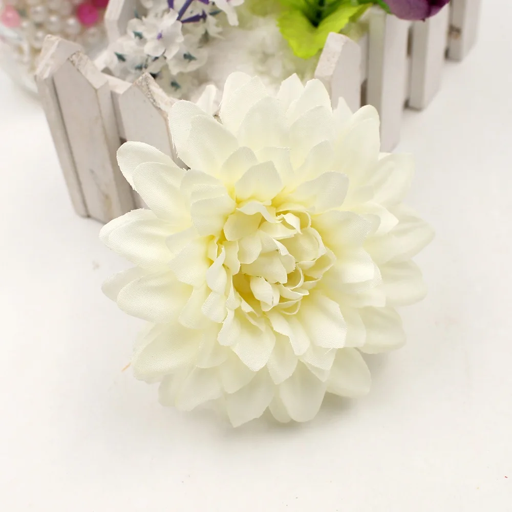 Ramillete Dahua de flores artificiales para decoración del hogar, suministros de flores de seda de alta calidad para boda y coche, 50 unidades