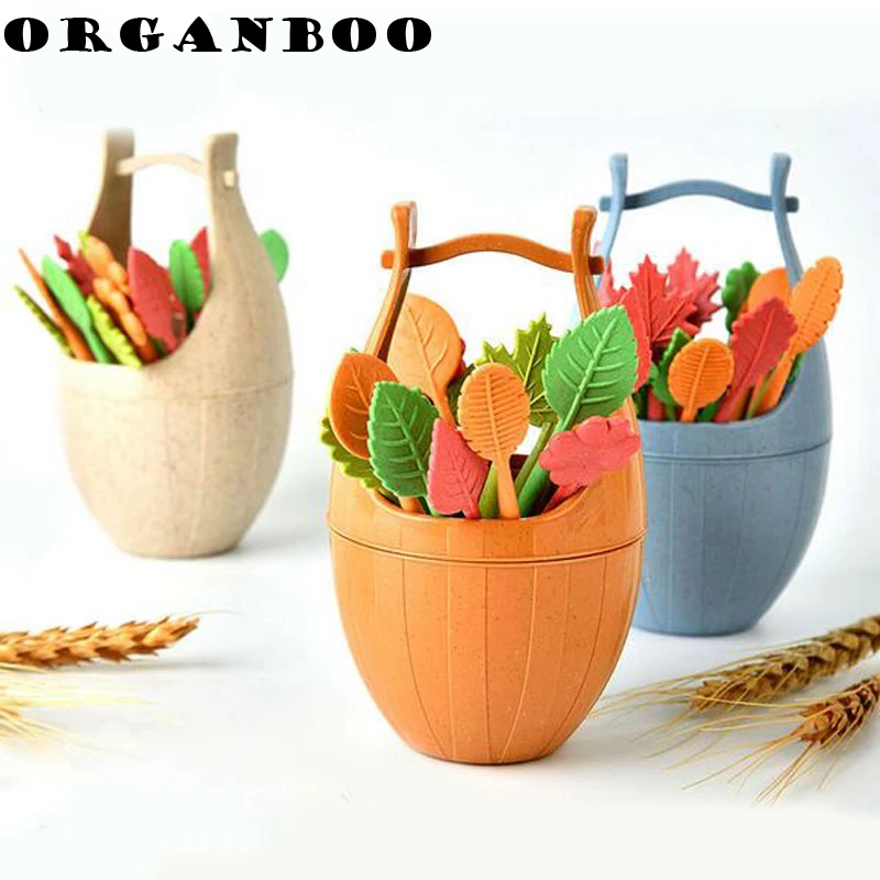 ORGANBOO 16 шт./компл. инструменты для декора стола выбор еды набор вилок фруктов