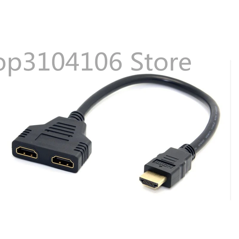 HDMI Мужской к двойному HDMI Женский 1 к 2 Way Splitter Кабель-адаптер для HDTV, поддержка двух телевизоров в то же время, сигнал 1 в 2 Out