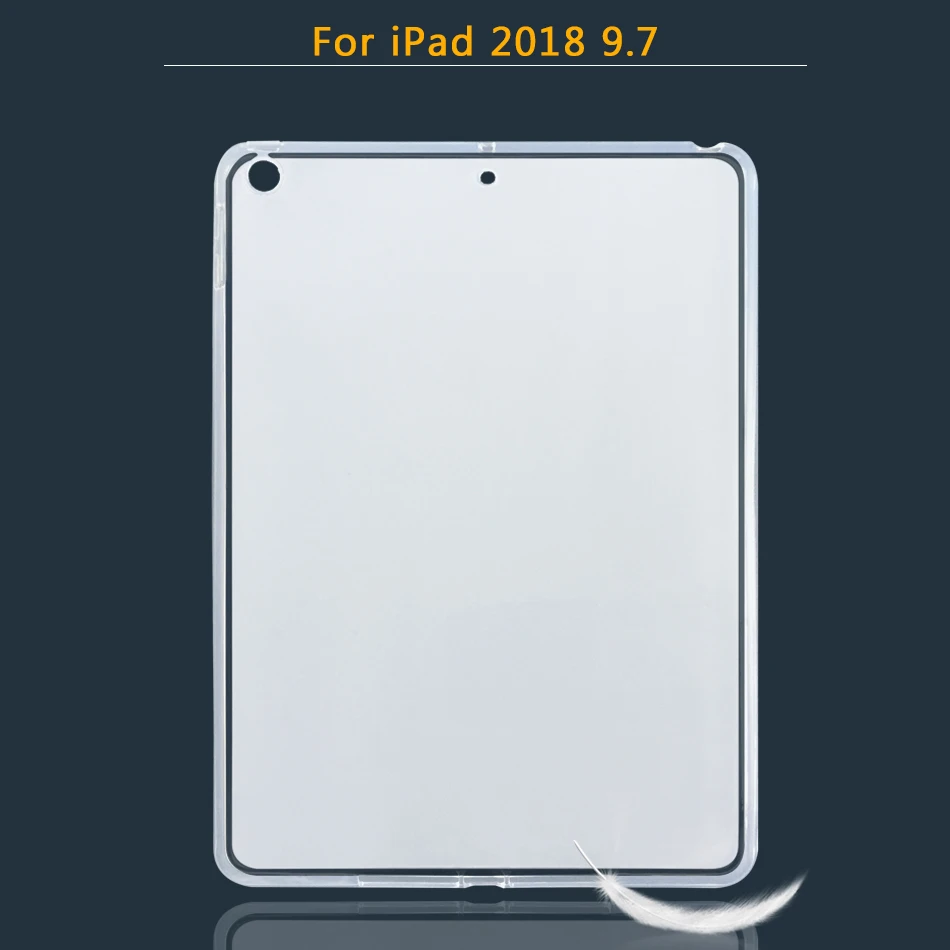 9.7(2018) Силиконовый чехол для Apple iPad Air 1/Air 2/Pro 9,7 10,5 12,9 11 Мягкий ТПУ чехол Обложка для iPad 9,7 mini 1, 2, 3, 4, 5 лет - Цвет: 9.7(2018)