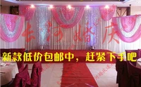 deluxe sequins wedding decoration stage backdrop wedding backdrop curtain large triple stage backdrop
