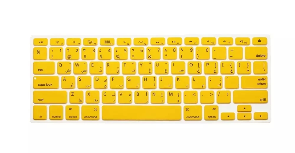 Новая силиконовая накладка на клавиатуру с арабскими буквами для Macbook Air Pro Retina 13 15