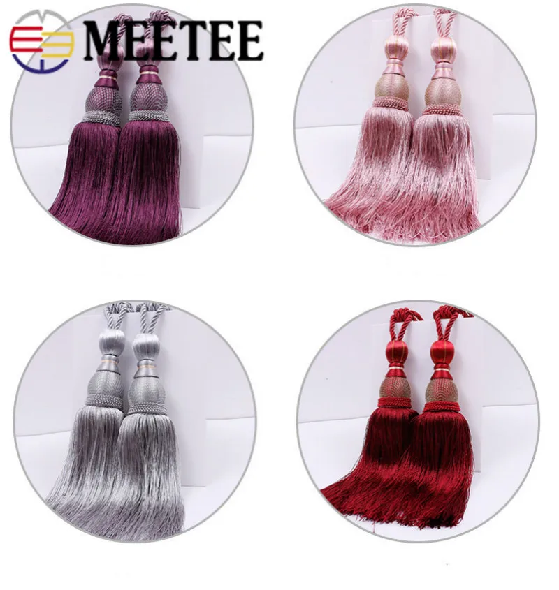 Meetee 1 пара (2 шт.) 77 см для занавесок с кисточкой Tieback подвеска аксессуары держатель