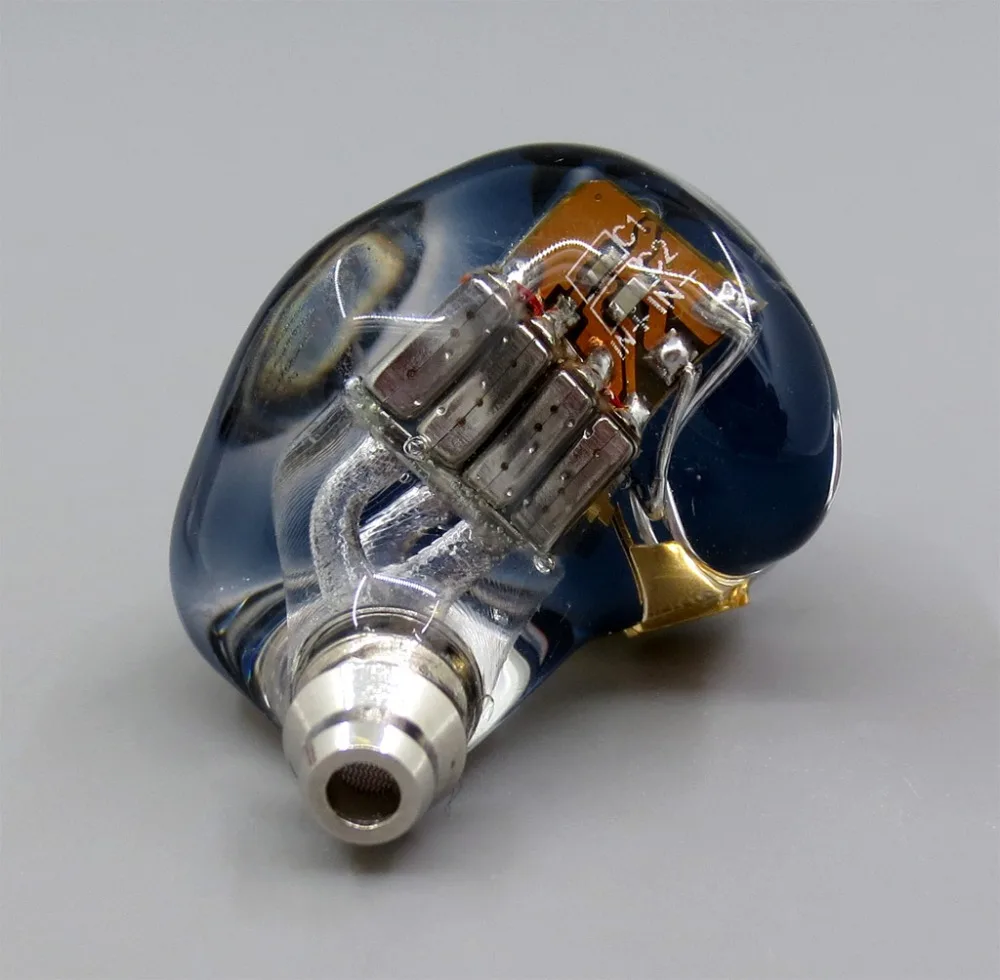 LN005919 чистый серебряный золотой кабель+ DIY пользовательские 5 единиц динамики арматура в ухо наушники+ MMCX кабель для Shure se535 se846