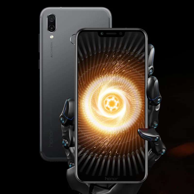 Huawei Honor Play глобальная версия 4 Гб 64 6 3 дюймов Kirin 970 Octa Core NPU Andorid 8 1 AI камера тип-c NFC