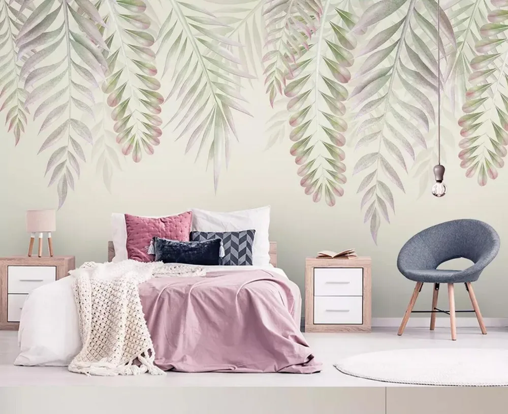 

[Self-Adhesive] 3D Pretty Leaves Vine 36 Wall Paper mural Wall Print Decal Wall Murals