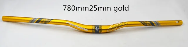 780mm25mm Gold Fouriers руль для велосипеда из алюминиевого сплава Enduro AM FR XC DH MTB, руль для велосипеда 31,8 мм x 780 мм 25 мм, удлиненный руль - Цвет: 780mm25mm Gold