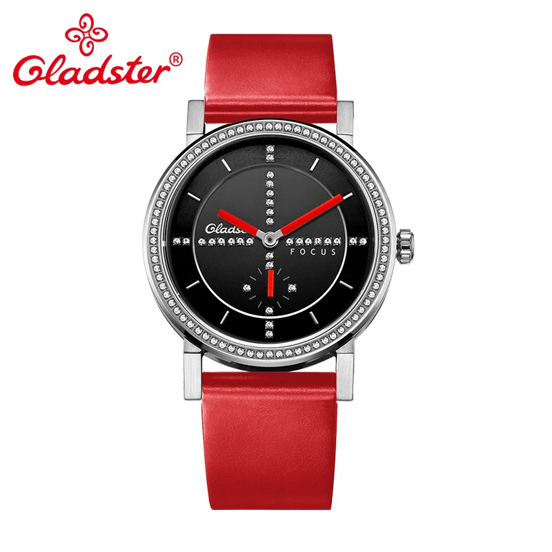 Японские часы Gladster MIYOTA 1L45 роскошные женские наручные с кристаллами кварцевые