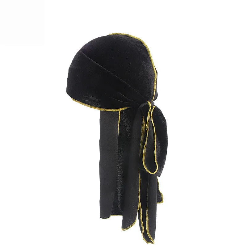 Мужской головной убор Durag волнистый головная повязка пиратский женский модный