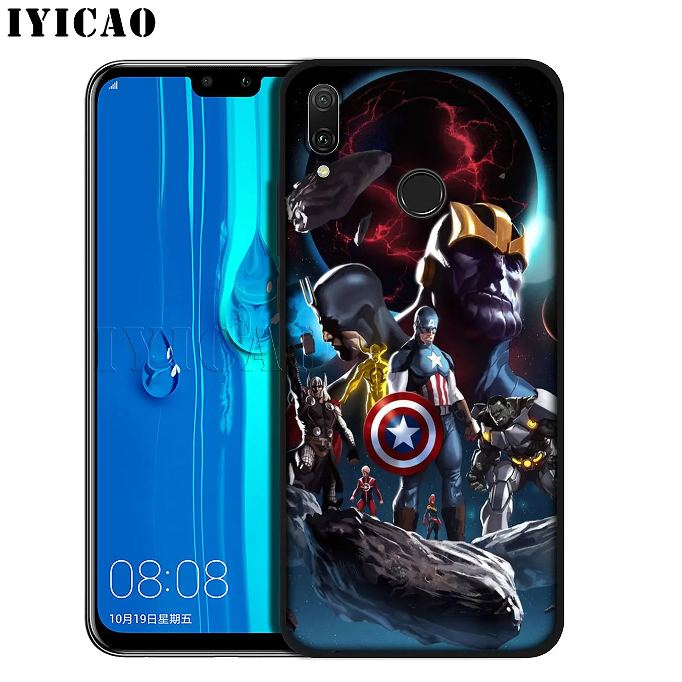 IYICAO Marvel Iron man Soft Silicone Phone Case for Huawei Mate 30 20 10 Pro Nova 5I 5T 5 4 4E 3i 3 2i Lite Smart |