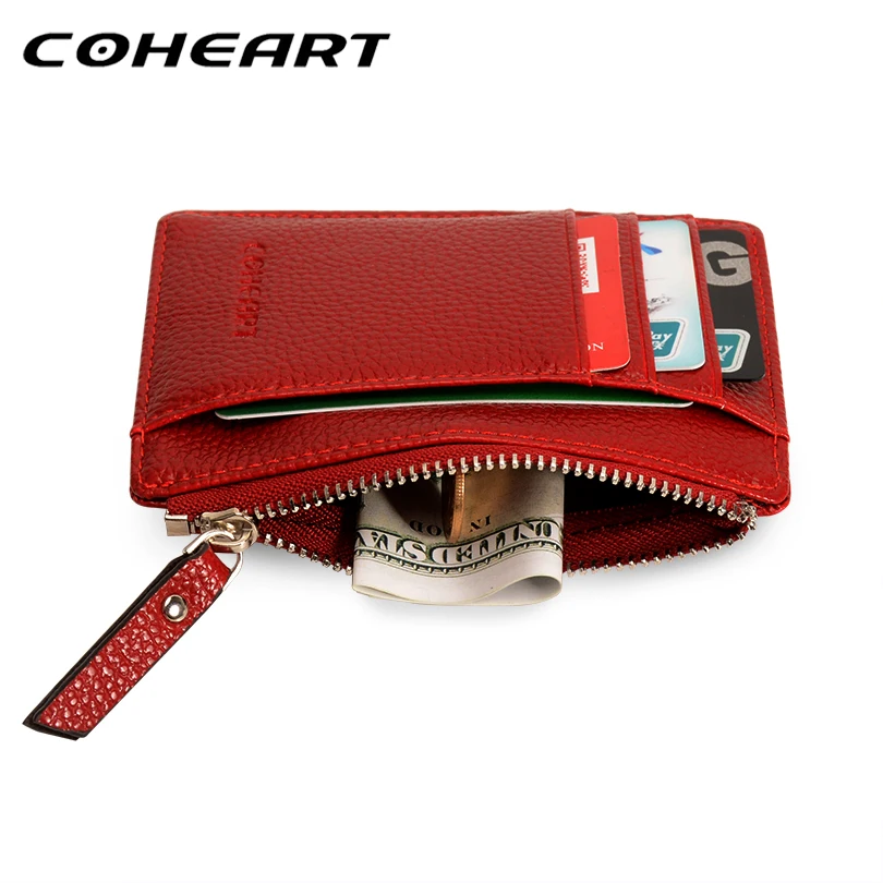 COHEART кошелек женский Кожаный Маленький ультратонкий сверхлегкий портмоне