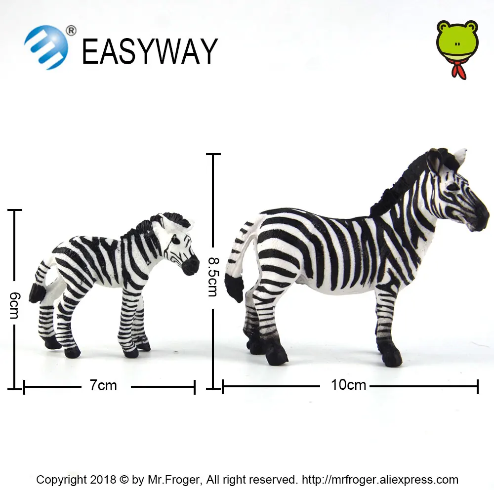 EASYWAY реальная жизнь зебра модель животного детский зоопарк подарок мини детские