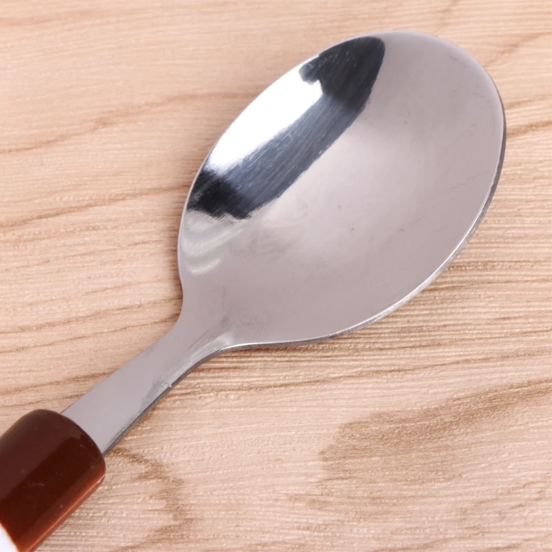 

2Pcs Cartoon Baby Safety Stainless Steel Spoon Fork Set Kids Feeding Tableware