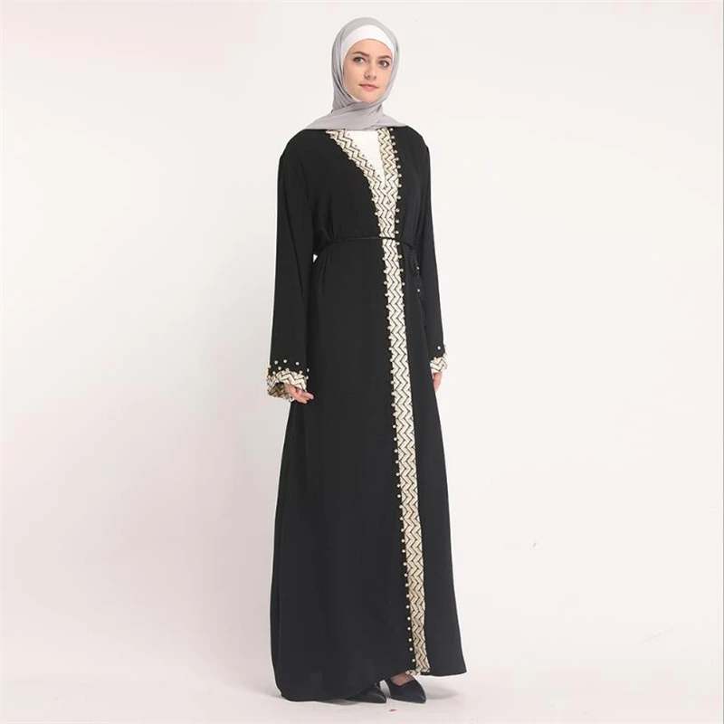 2019 Arab qatar turkey Dubai fashion abaya for muslim women islamic kaftan dress cardigan clothing plus size S-XXL | Тематическая