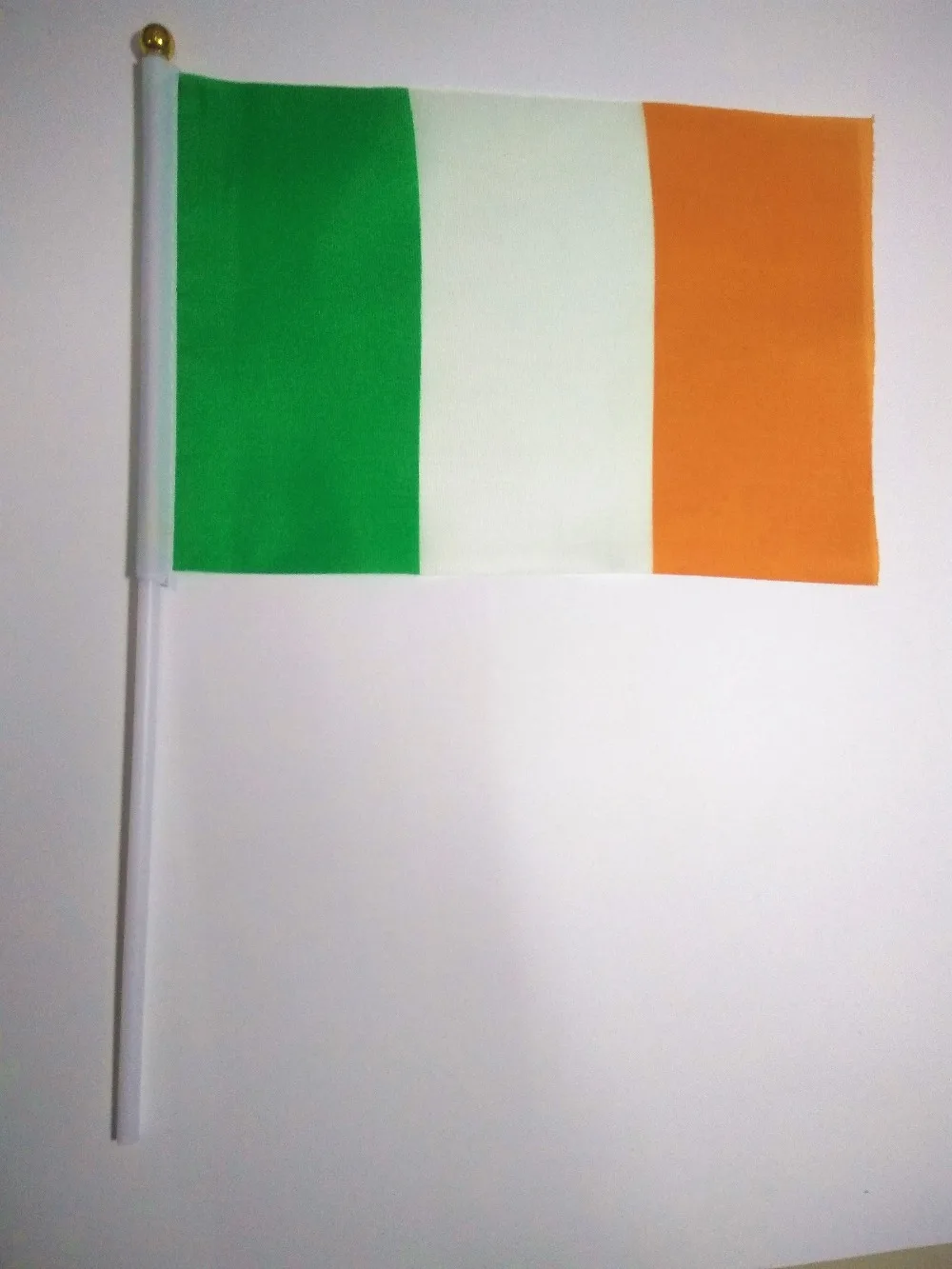 Оптовая продажа баннеры с волнистыми ручками флаги Ирландии полиэфирные
