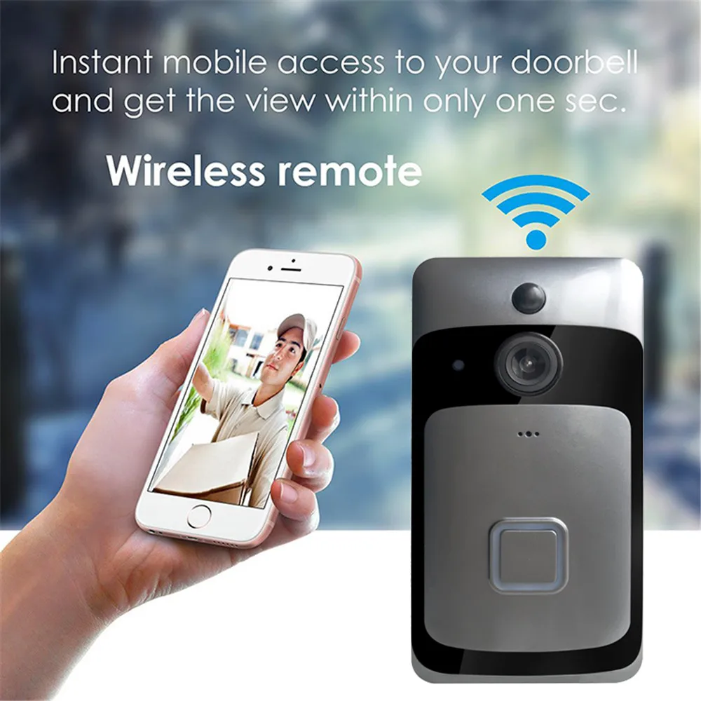 D1 wifi дверной звонок умный IP видеосвязь видео камера для квартиры ИК-сигнализация