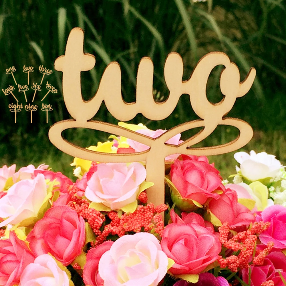 Номер знаки один десять деревянный Свадебный Настольный цветок сиденье карты