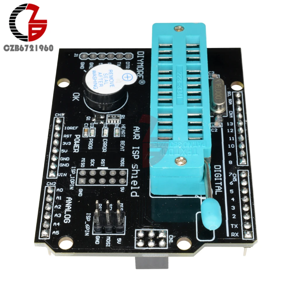 AVR ISP щит сжигания Bootloader программист Плата расширения для Arduino UNO R3|Детали и