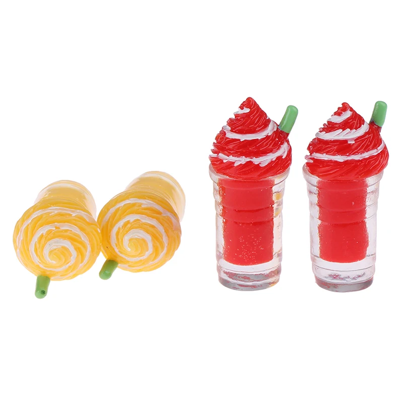 2 шт. модель ролевые игры милый кукольный домик Миниатюрный напиток мороженое