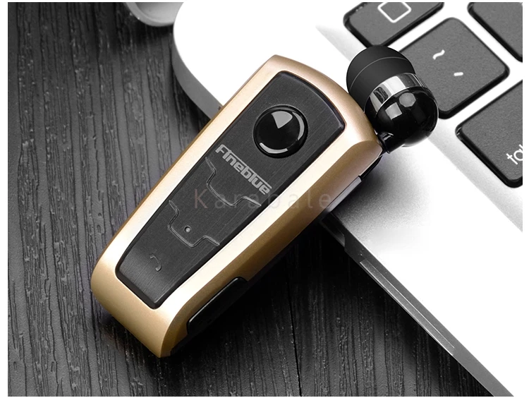 FineBlue F910 выдвижной беспроводной Bluetooth наушники гарнитура стерео зажим для наушников микрофон телефонный звонок портативный