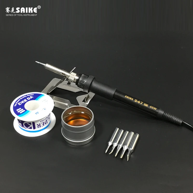 SAIKE 947 45 Вт Электрический паяльник сварочный 220 В|welding solder|soldering iron weldingelectric soldering