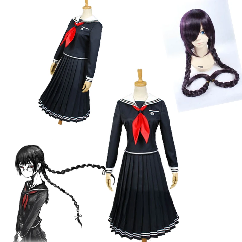 Горячая аниме Danganronpa Dangan Ronpa 2 Fukawa Toko косплей костюм для женщин и девочек школьная