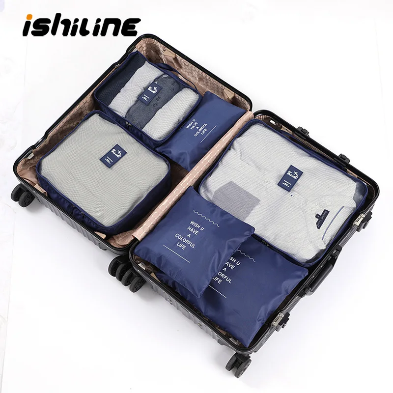 Дорожная сумка для хранения одежды 6 шт./компл. аккуратная органайзер багажа