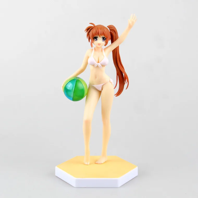 Аниме Волшебная девушка лирическая Nanoha такамачи в купальнике Ver ПВХ фигурка