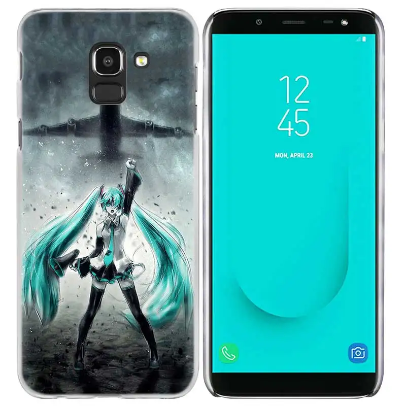 Аниме Хацунэ Мику чехол КРЫШКА ДЛЯ samsung Galaxy A50 A70 A60 A40 A30 A20e A10 A9 A8 A7 A6 A5 J8 J7 J6 J5 J4 Plus Prime