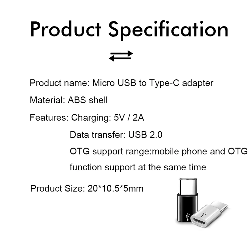 Ascromy 3 шт. Micro USB-type c адаптер конвертер для Xiaomi huawei P20 Lite P30 Honor 10 mate 20 Pro One Plus 6T Oneplus 6 5 7 type c