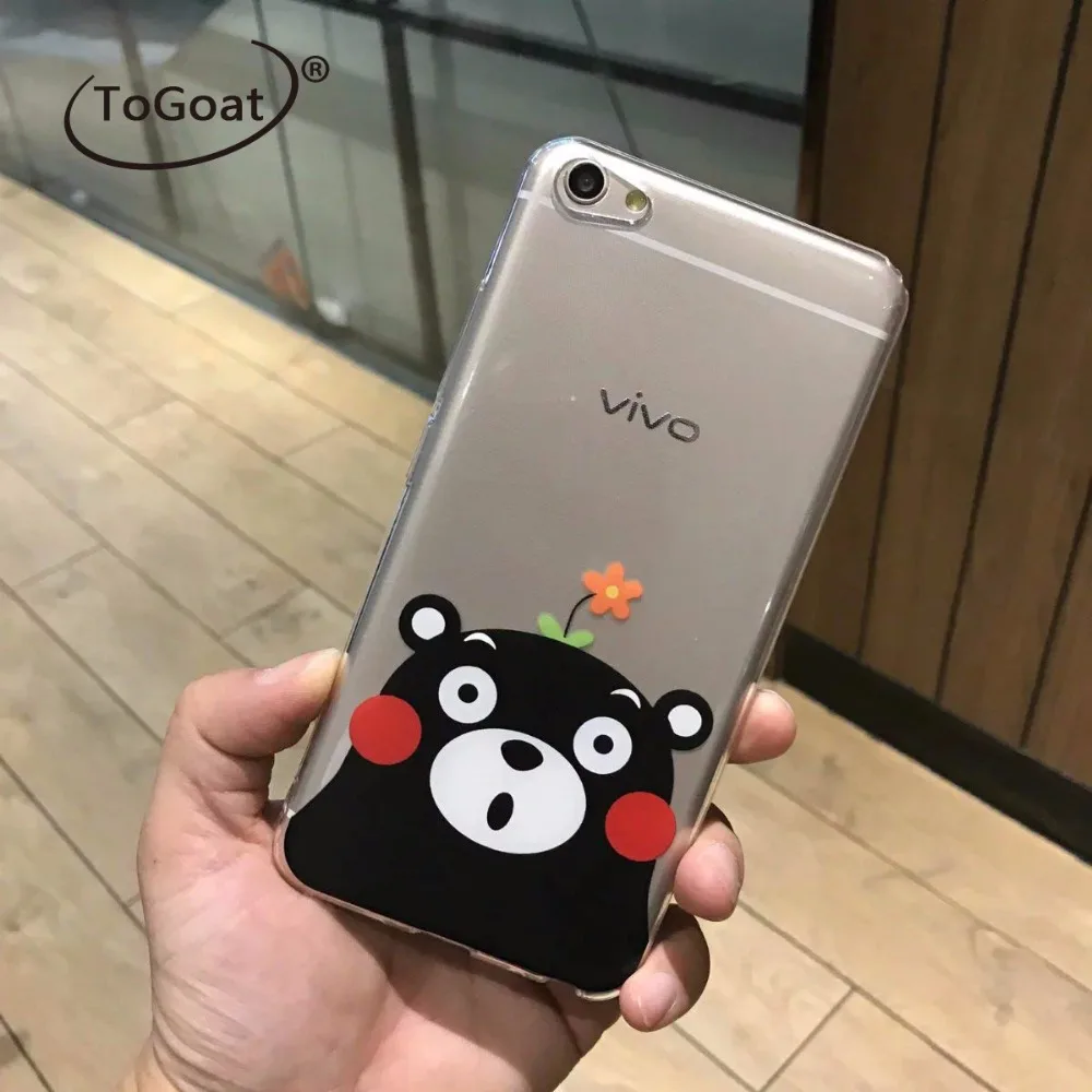 ToGoat Забавный Мультфильм Япония Kumanon Медведь Ясно Мэтт ТПУ Тощий Cover Case Для iphone6/6s 6