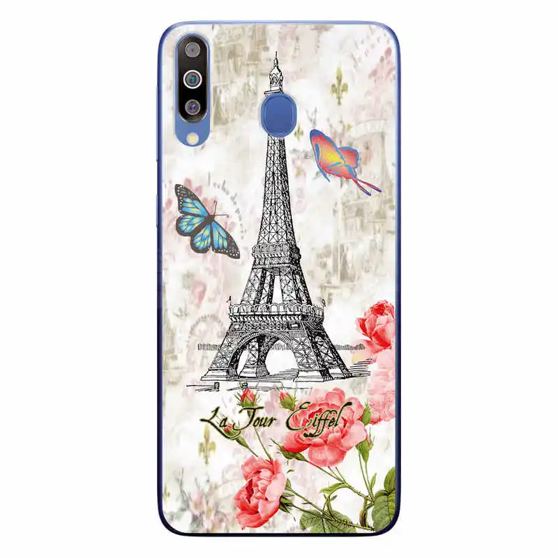 Узорчатый чехол для samsung Galaxy M30 силиконовый Soft Shell м 30 M305F M305 SM-M305F на заднюю панель