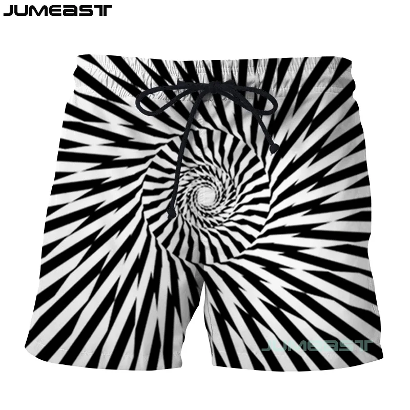 Jumeast Брендовые мужские женские и 3d-принты визуальные иллюзии шорты Плавки новые