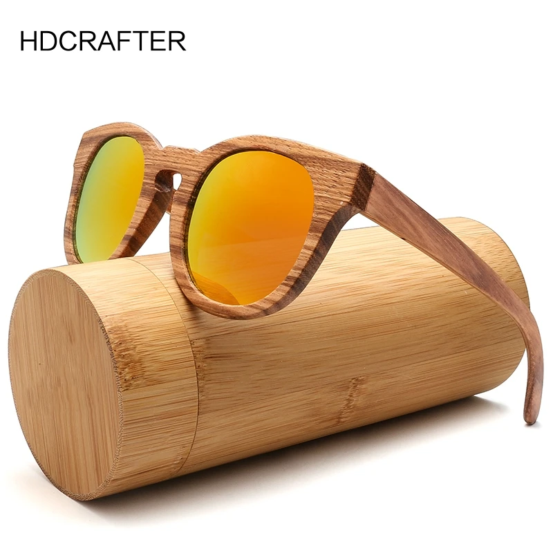 HDCRAFTER деревянные Солнцезащитные очки женские зеркальные gafas de sol солнцезащитные