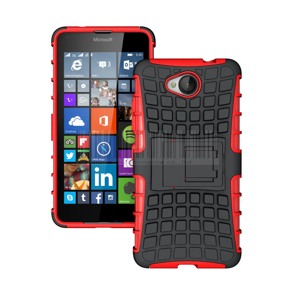 Чехол для телефона microsoft Nokia Lumia 650 с двойным слоем ТПУ + ПК Гибридный