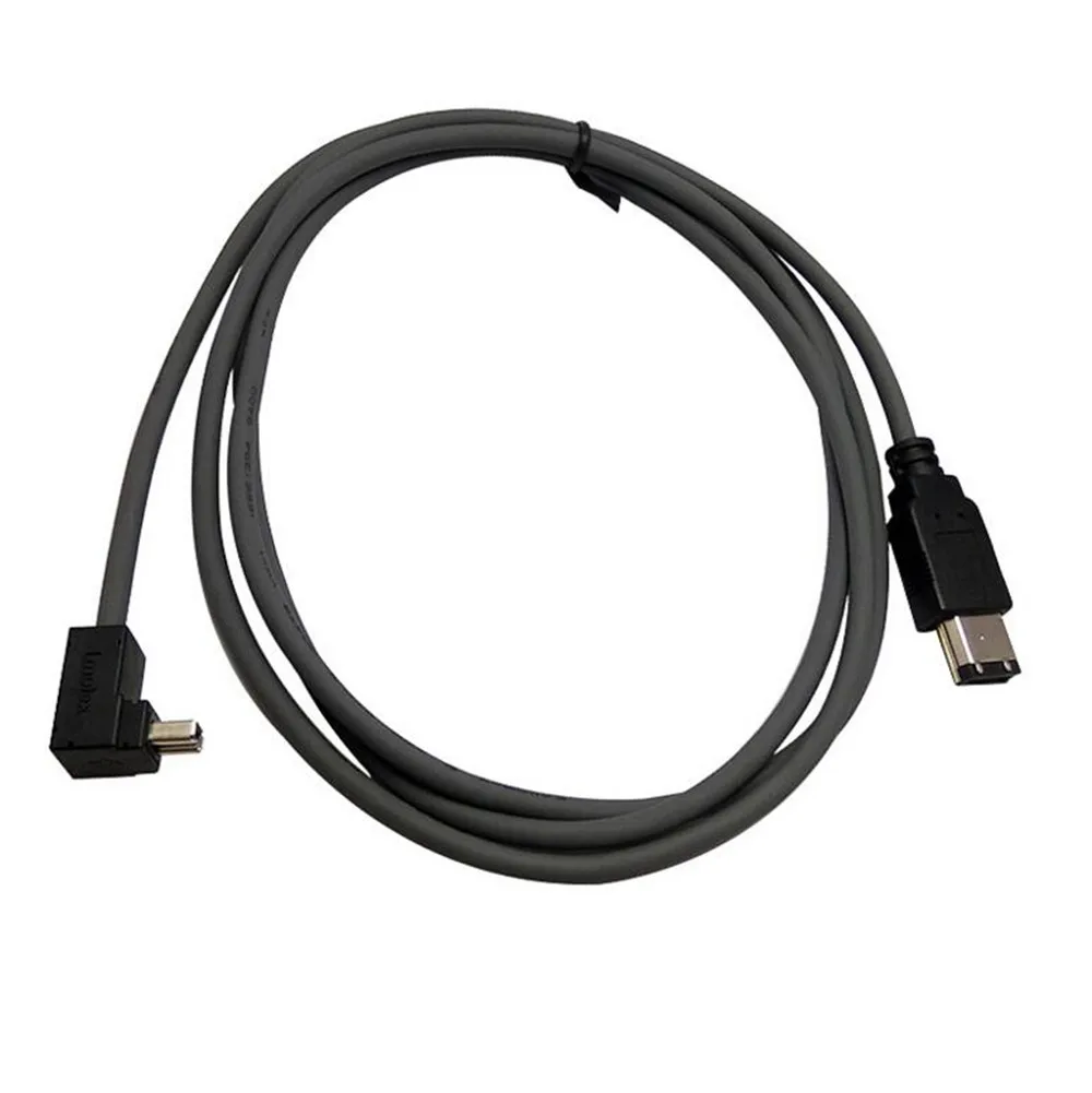 Провод огня приводит 5 футов 1 м IEEE 1394 FireWire ILink DV кабель 6 Pin к 90 Угол 4 шнур|Кабели