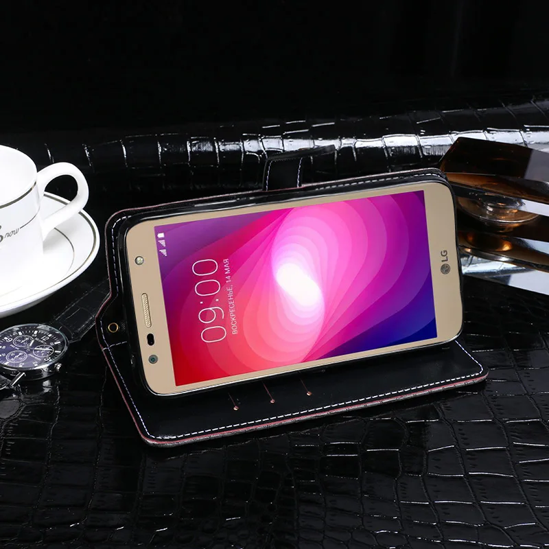 Чехол Itgoogo для LG X Power 2 Роскошный кожаный флип-чехол защитный чехол телефона