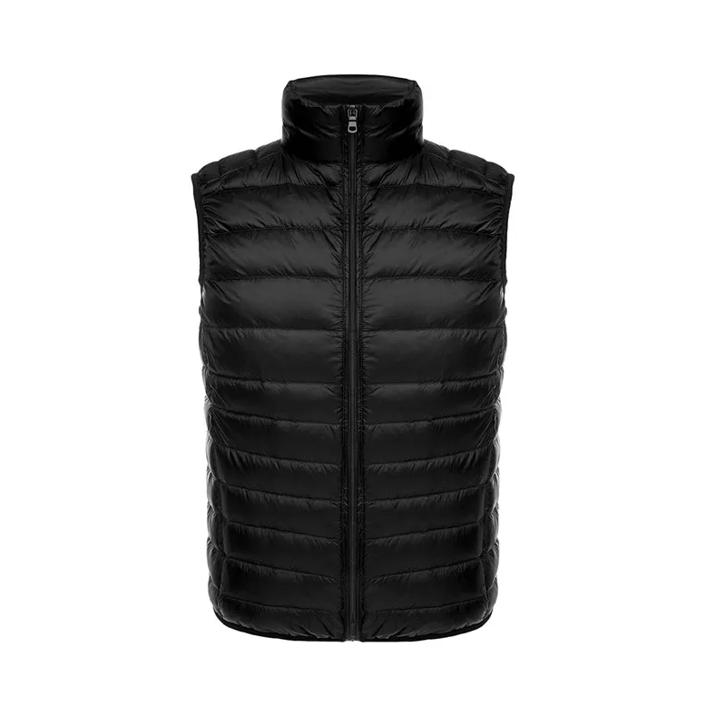 

Man Solid Plus Size Spring 100% White Duck Down Vests Male Oversized Autumn Warm White Duck Down Outerwear Men Duck Down Jackets