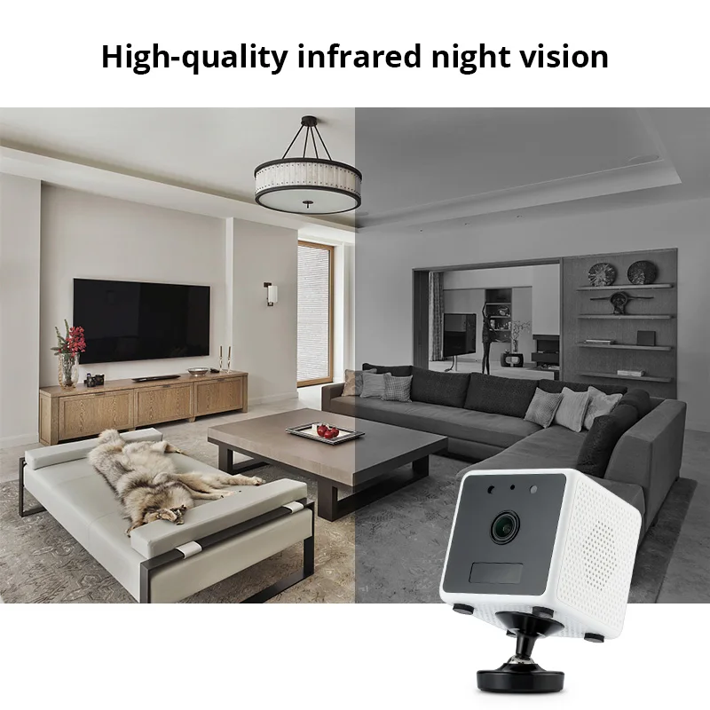 FUERS 960P HD Встроенная батарея наблюдения WiFi IP камера движения PIR ночное видение