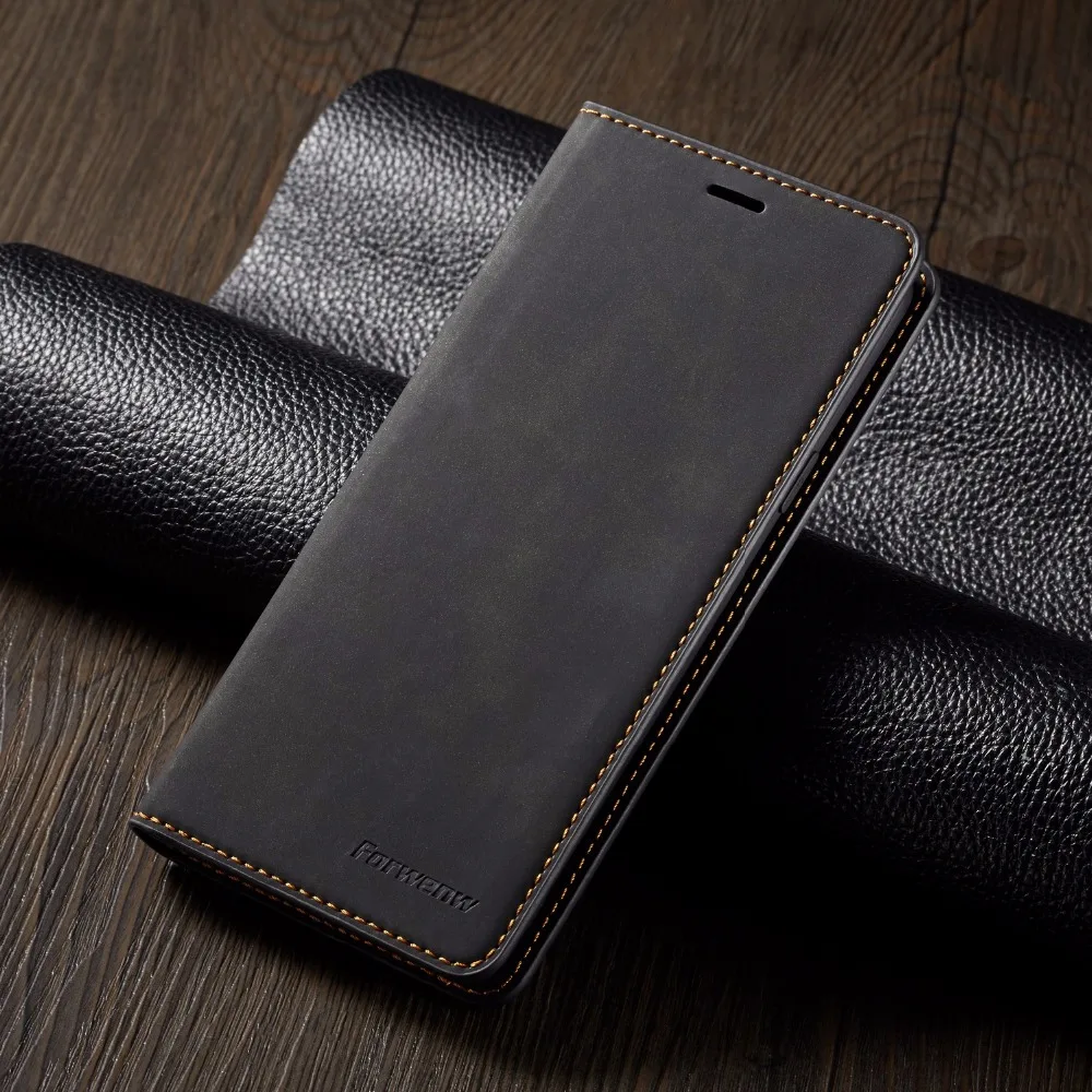 Роскошный кожаный флип-чехол для samsung Galaxy S10 S9 S8 Plus Note 9 10+ A6 A7 A8 держатель для карт Магнитный кошелек подставка обложка для книг