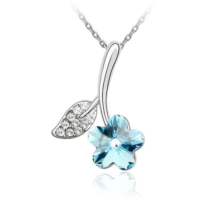 Мода звено цепи настоящие кристаллы от Swarovski кулон ожерелье модного дизайна с