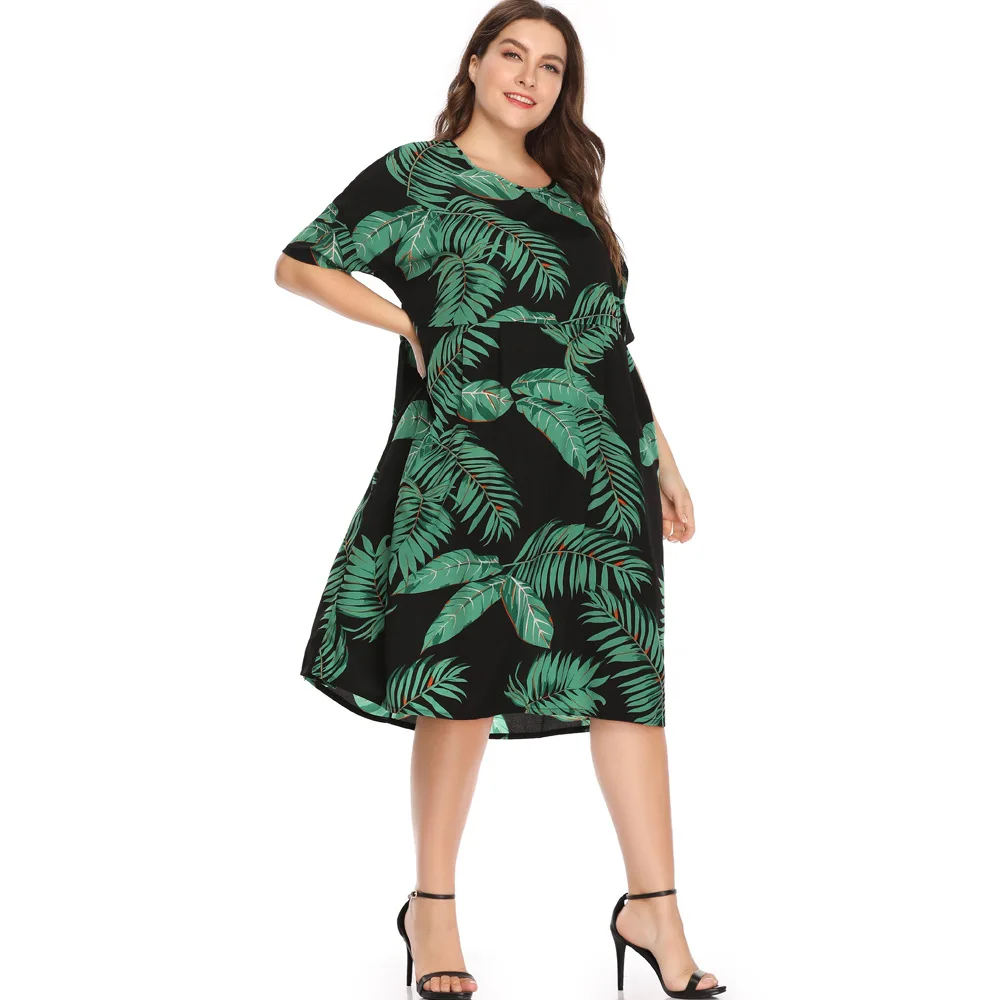 ATOFUL Новое поступление летнее платье Для женщин Vestidos плюс Размеры Повседневное